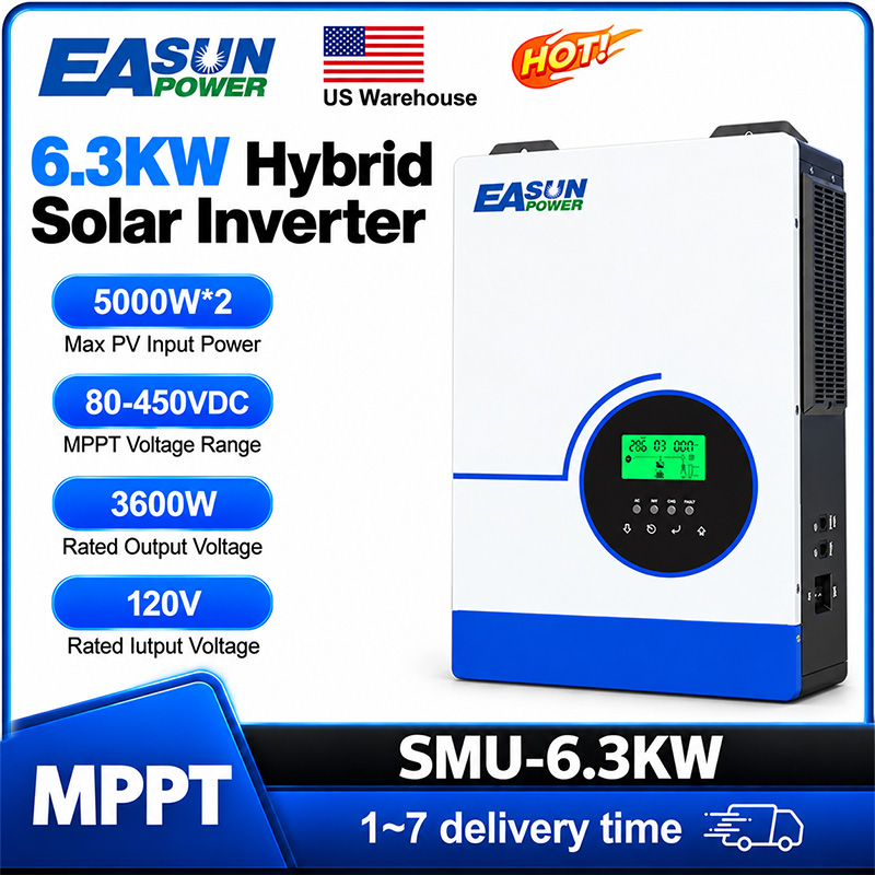 Grid Tie Inverter Limiter 2000W - EASUN POWER 6300W, onduleur solaire hybride