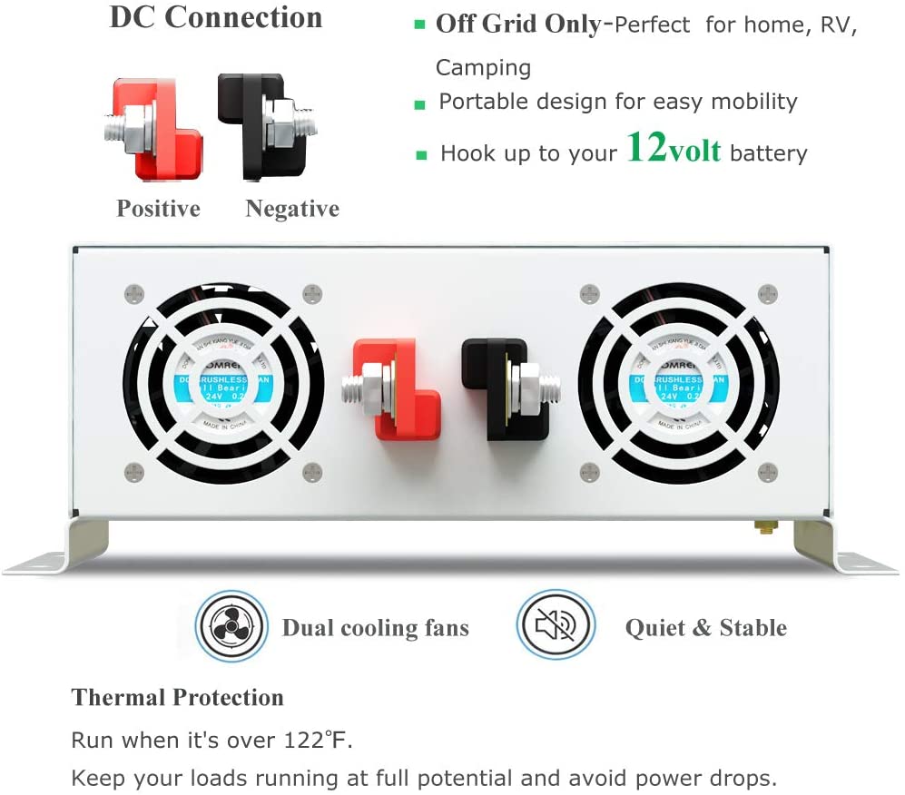Onduleur solaire hors réseau,  - Inverter Pure Sine Wave 60Hz 120V 3000W avis et prix